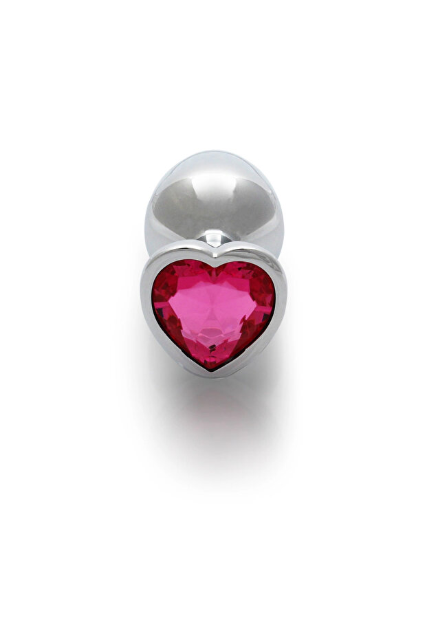 Ouch! - Metal Butt Plug - Heart - Medium - 5