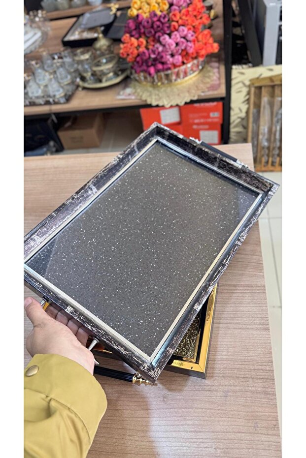 simli çay tepsisi - 1