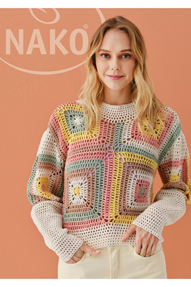 Cotton Lüks El Örgü İpliği 100 Gr 3 ADET Renk No: 97572 FUŞYA - 2