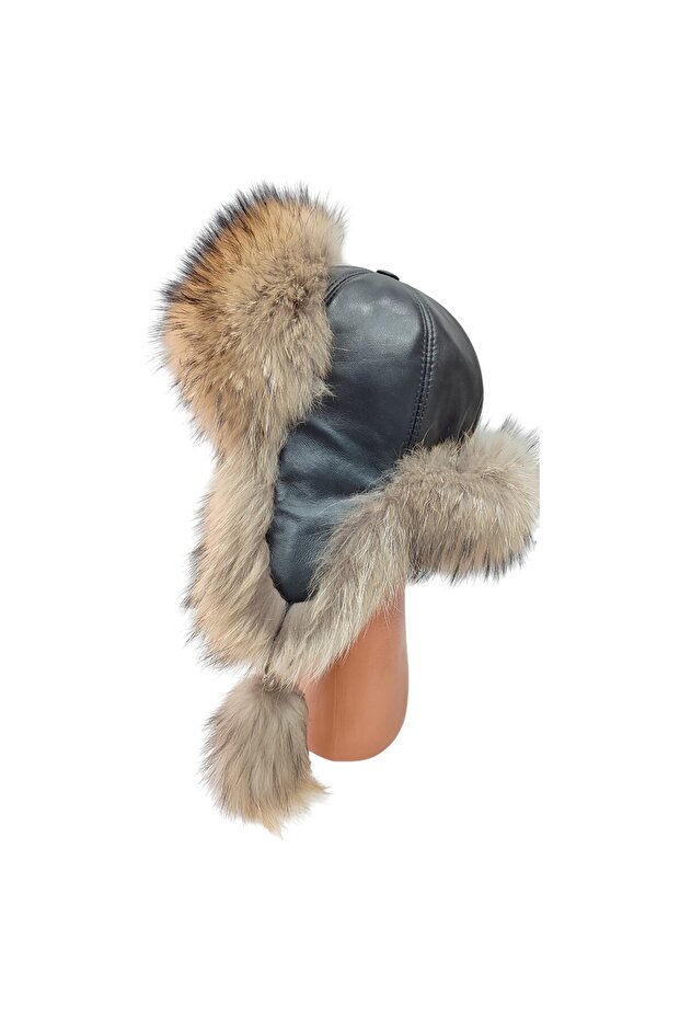 Hakiki Deri Ushanka - 1
