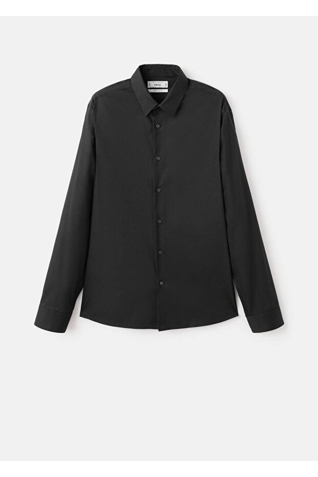 Slim fit pamuklu gömlek - 3