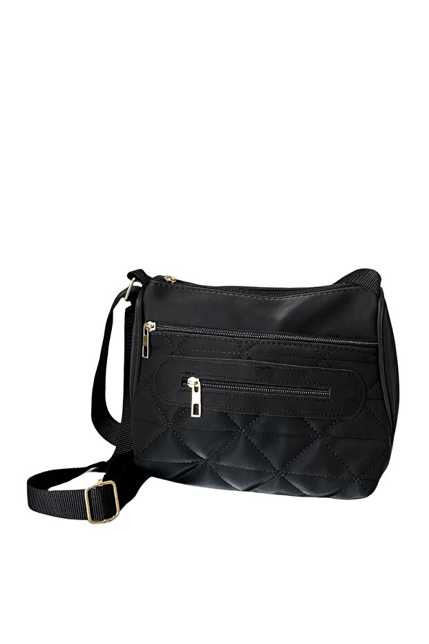 Siyah Çapraz Askılı Çanta - 1
