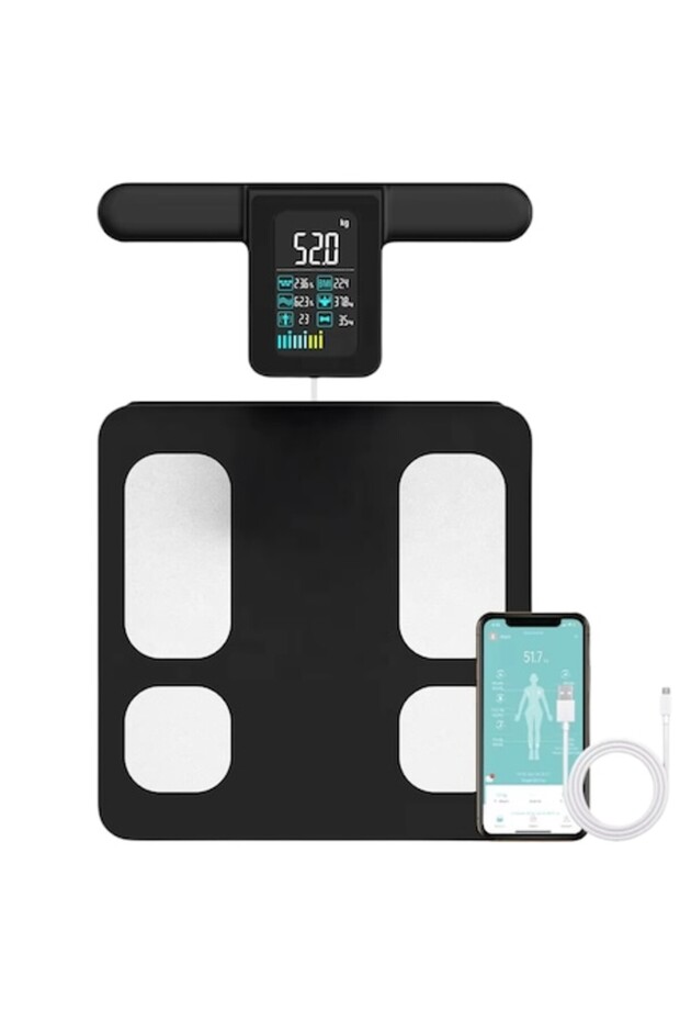 ReForm 360 Smart Scale — 28 body metrics, 8 BIA sensors, up to 24 users, iOS/Android, Blac - 1