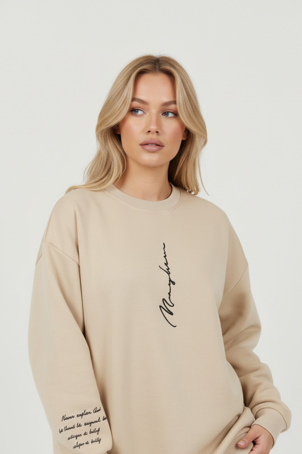 Never Printed Unisex Crew Neck Sweatshirt