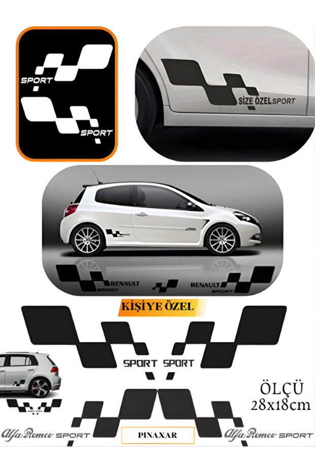 Lada Samara Yan Sport 28×13 Sticker, Water and Sun Resistant