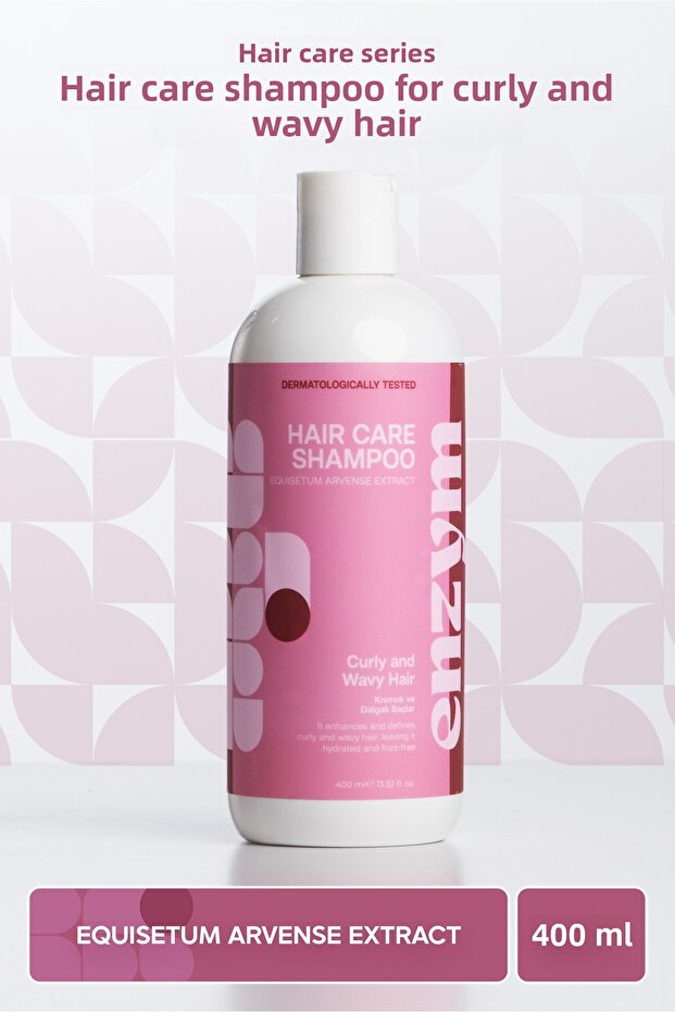 Hair Care Shampoo for Curly and Wavy Hair 400 ml (Curl Enhancing) (Salt-Free)
