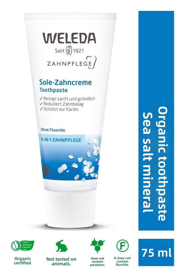 Sea Salt Mineral Organic Toothpaste 75ml - 1