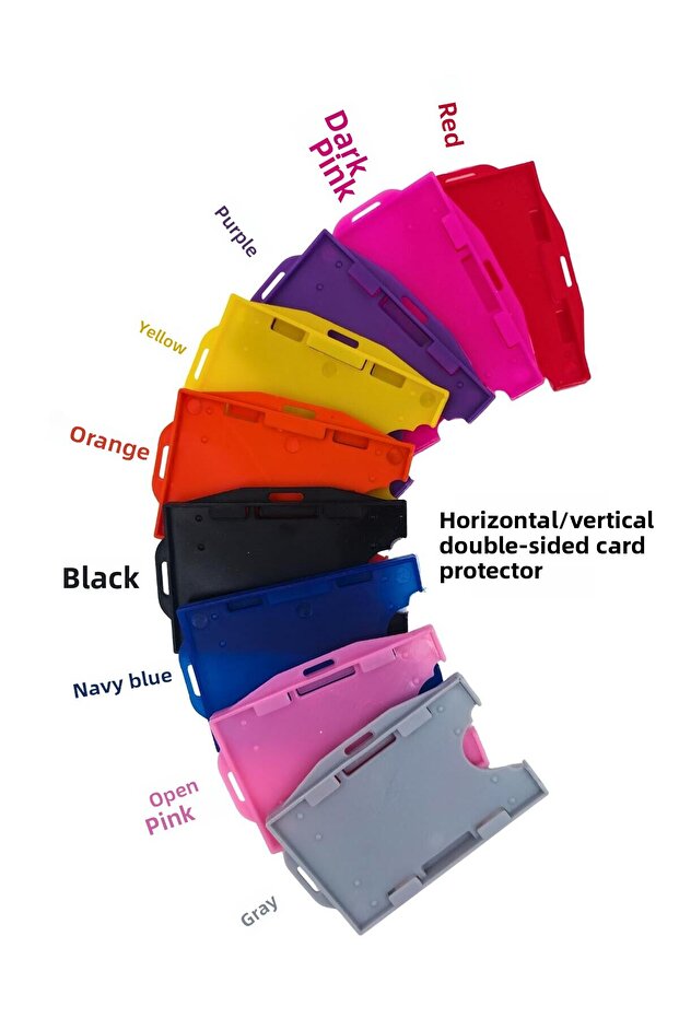 واقي بطاقات برتقالي أفقي عمودي مزدوج الجوانب - 2