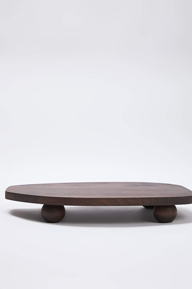 Ahşap Servis Sunum Tabağı 26,5 x39 cm TPHAW26TBK00070 - 5