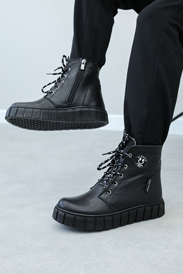 Unisex Genuine Leather Furry Winter Comfortable Daily Durable Children's Classic Boots