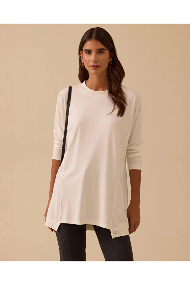 Sıfır Yaka Basic Tunik - 1