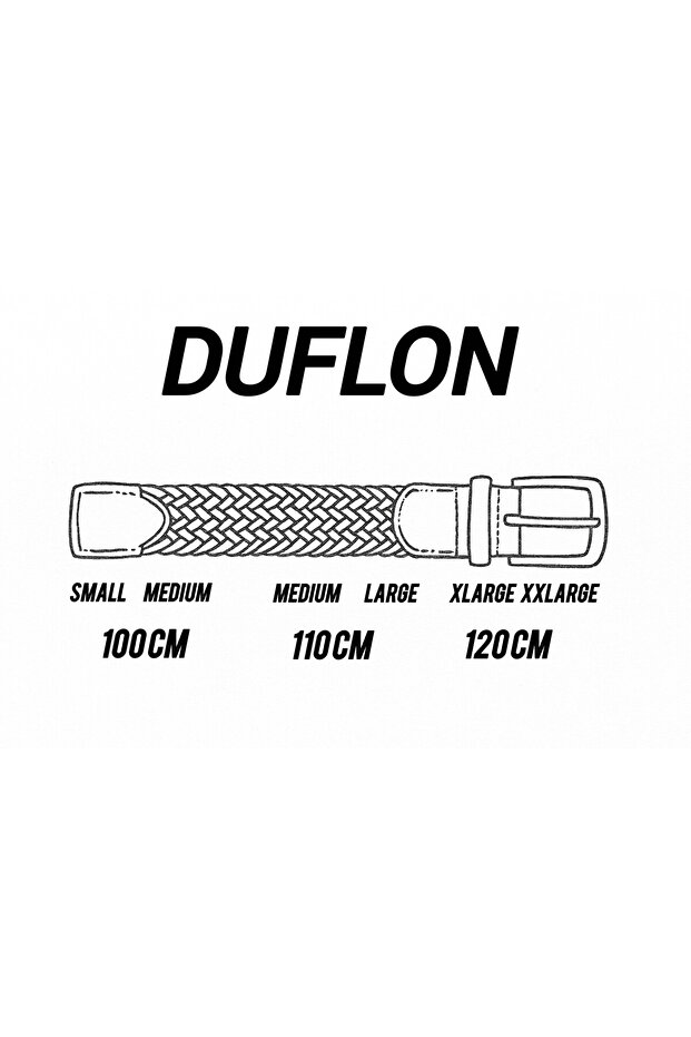 3'lü Erkek Örgü Elastik Kemer Seti - 5