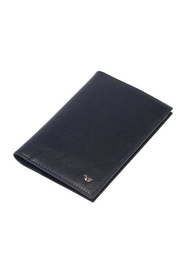 Navy Blue Genuine Leather Unisex License Holder - S1Ru00001104-H86