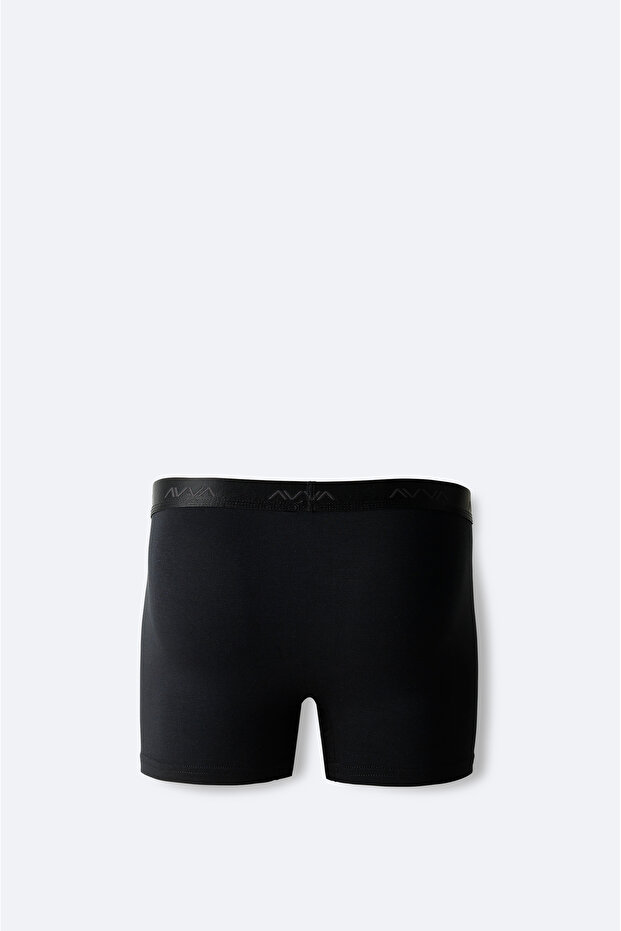Erkek Siyah Basic Soft Touch Tekli Regular Fit Boxer A42Y9537 - 2