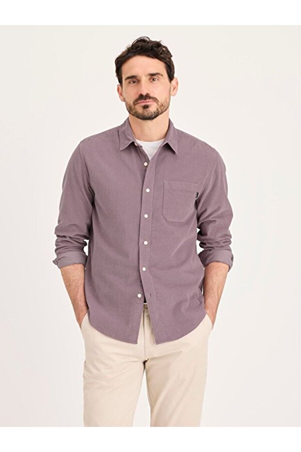 Ultimate Regular Fit Kadife Gömlek - 1