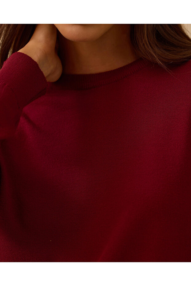 Sıfır Yaka Basic Triko Bluz - 5