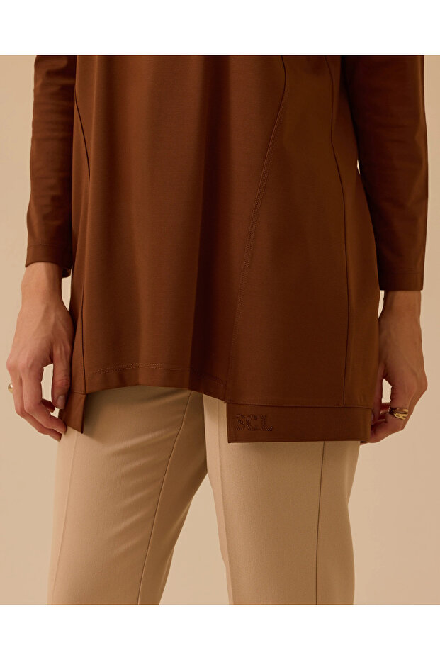 Sıfır Yaka Basic Tunik - 4