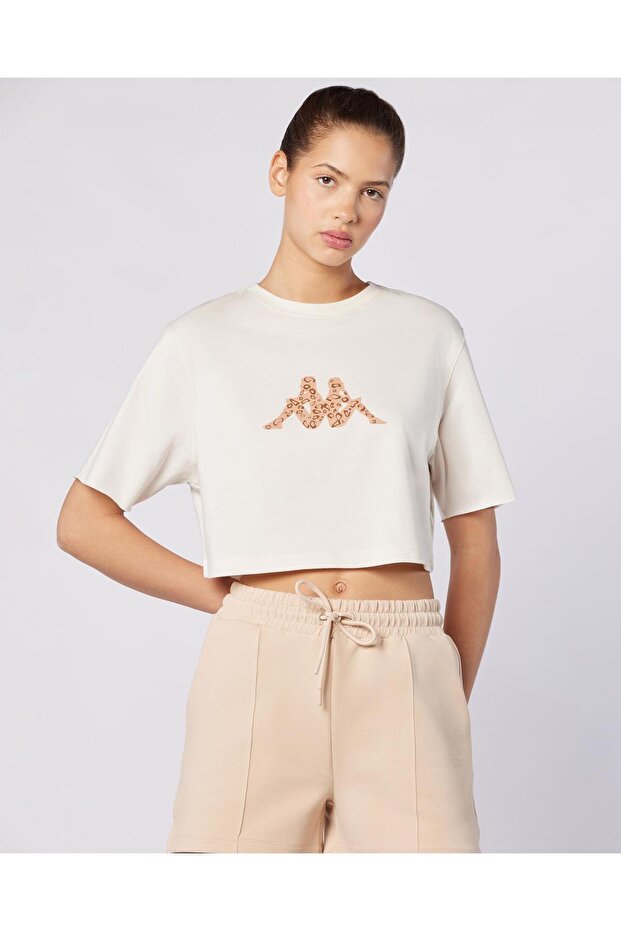Parte Tee Kadın Bej Regular Tişört - 1