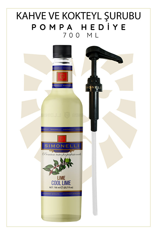 Kahve Şurubu Cool Drop Lime 70 cl Pompa Hediyeli - 2