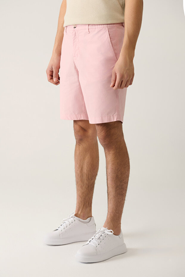 Erkek Somon Beli Lastikli Pamuklu Aspendos Relaxed Fit Şort A41Y3733 - 3