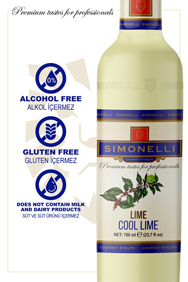 Kahve Şurubu Cool Drop Lime 70 cl Pompa Hediyeli - 4