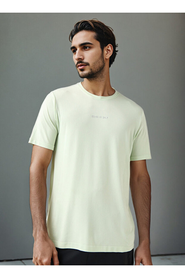 تي شيرت مطبوع بدون درزات - 1