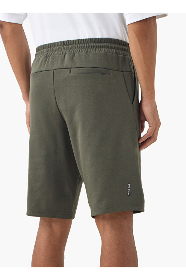 Panelled Performance Shorts with Drawstring Closure and Pockets - 3