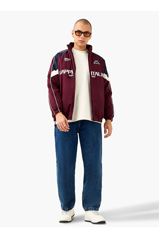 Men's Zip Through High Neck Jacket - 2