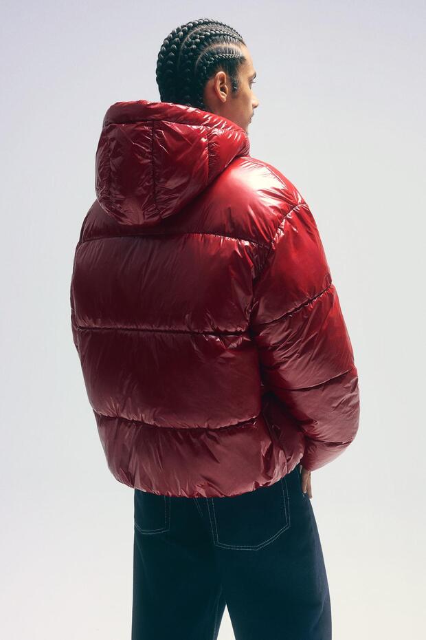 Kapüşonlu şişme ceket - 3