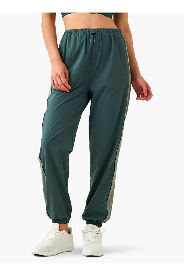 Colourblock Joggers with Pockets - 1