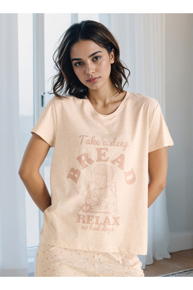 طقم بيجامة مطبوع - 3