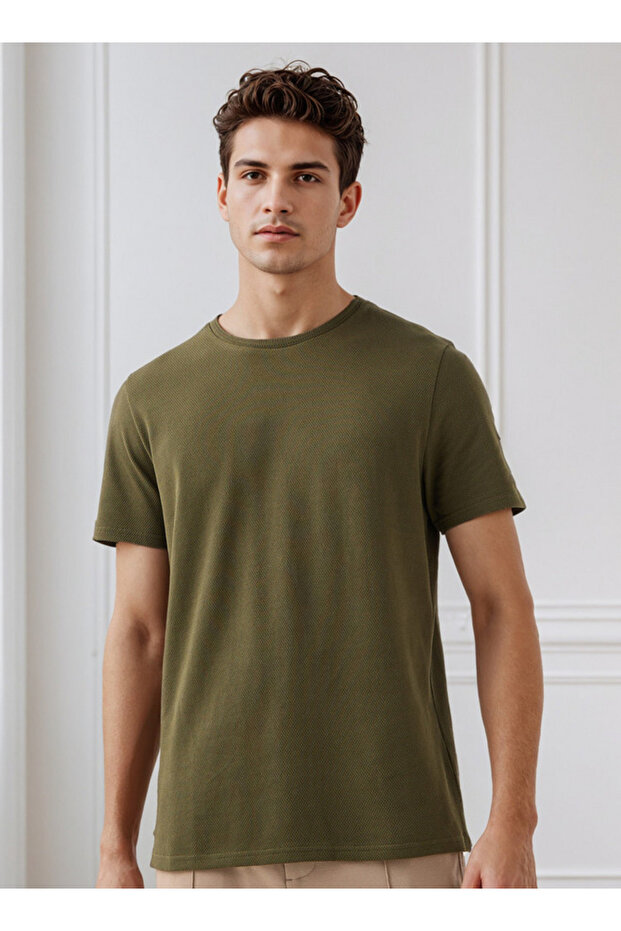 تي شيرت منقوش بالفشار - 4