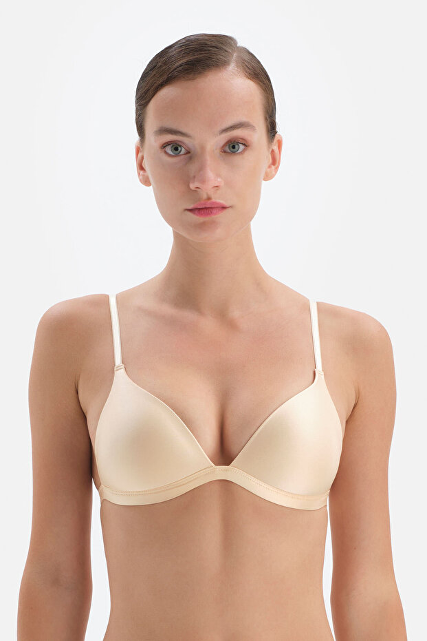 Skin-Colored Wireless Bra - 1