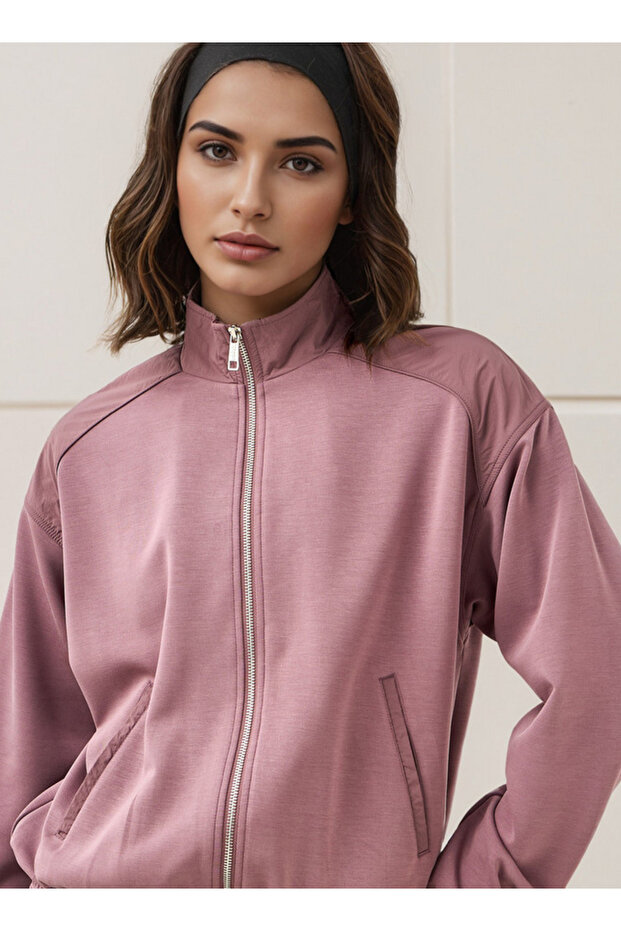 Regular Fit Zip Through Jacket - 4