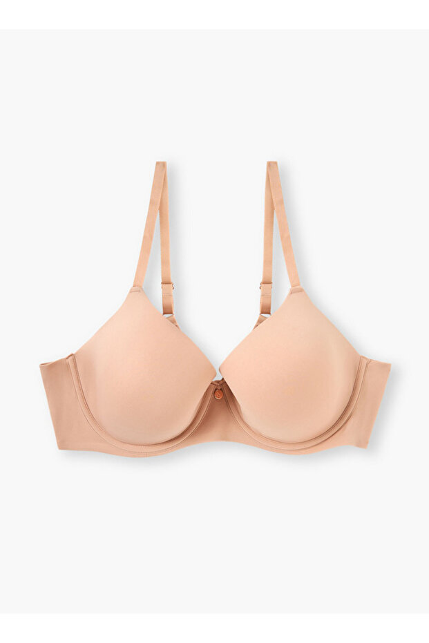 حمالة صدر بحزام قابل للتعديل مع إغلاق بخطاف وعين - 1