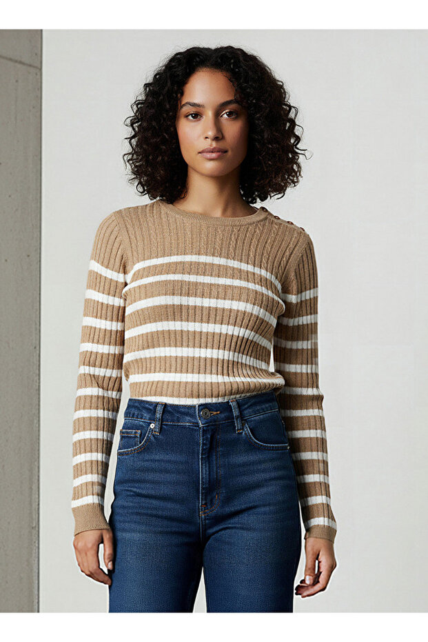 Striped Crew Neck Sweater