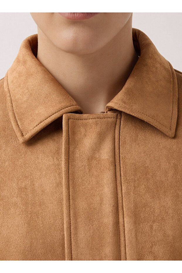 جاكيت راكبي الدراجات النارية بسحاب كامل ومقاس عادي للرجال - 4