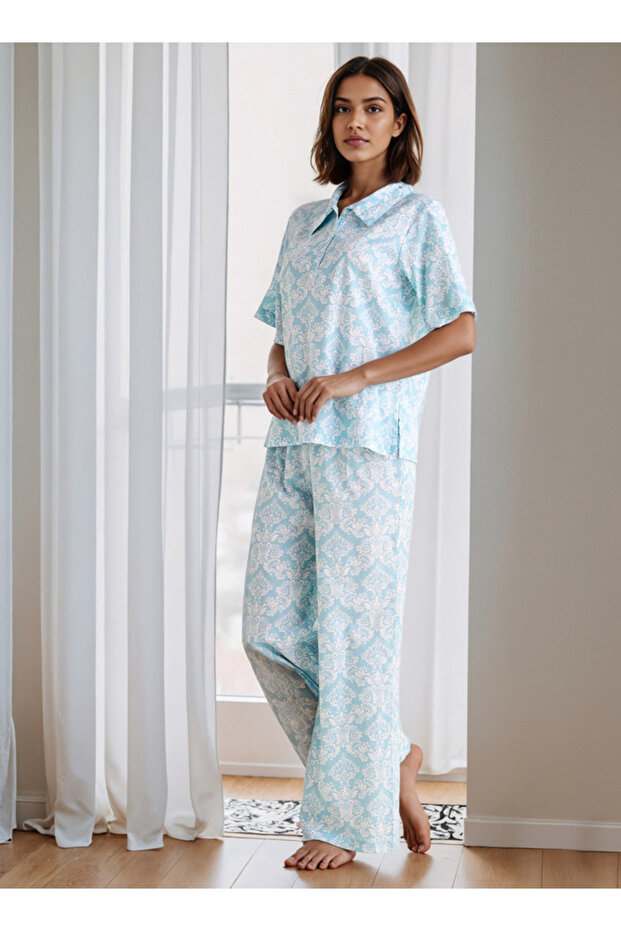 Printed Pyjama Set - 1