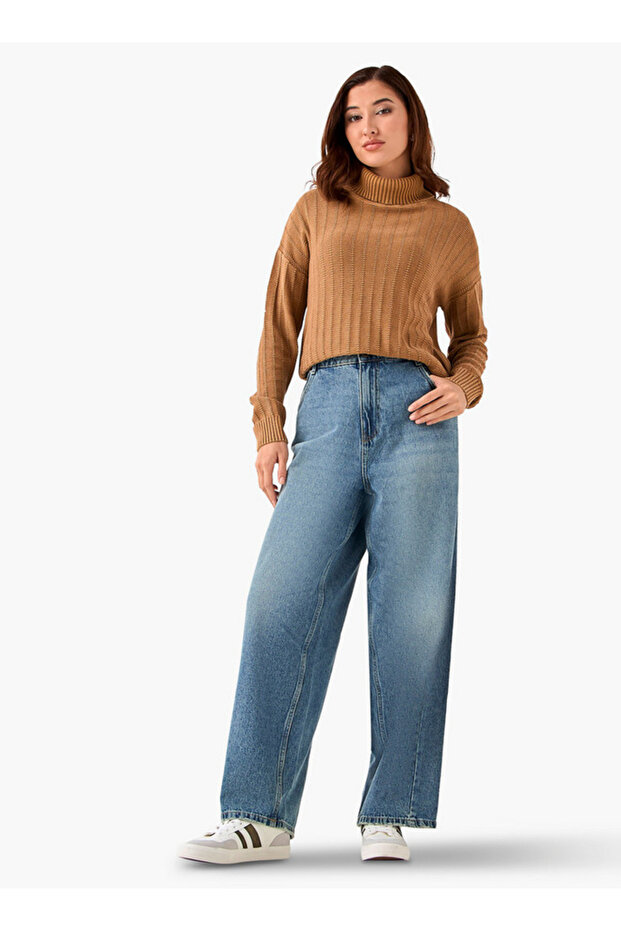 Washed Pull On Sweater - 2