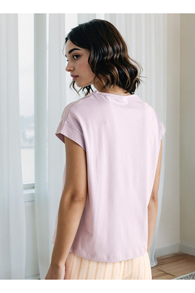 بلوزة مطبوعة بأكمام طويلة - 3