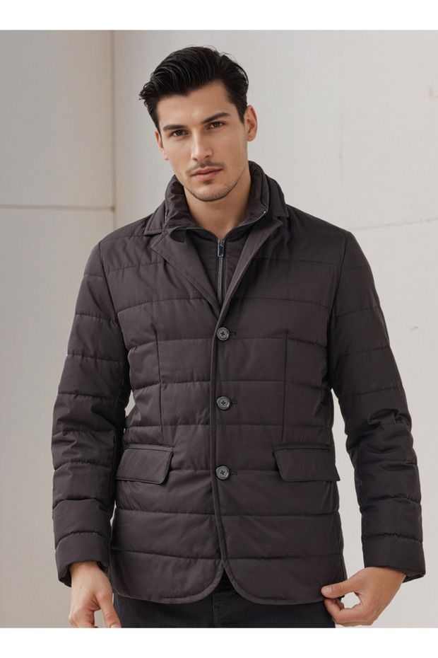 جاكيت رجالي مبطن بقصّة عادية - 1