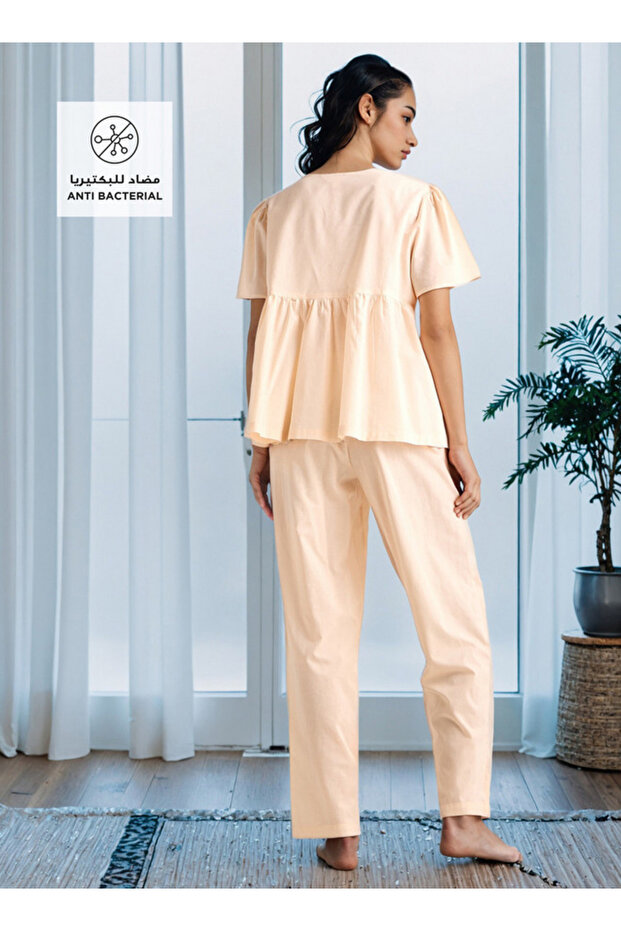 طقم بيجامة مطرز - 2