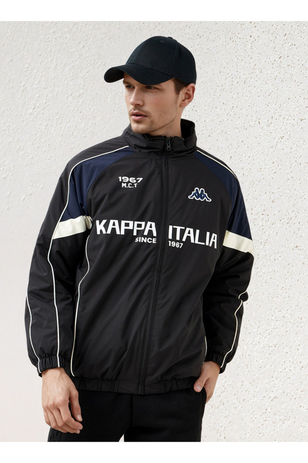 جاكيت رجالي بياقة عالية وسحاب أمامي - 1