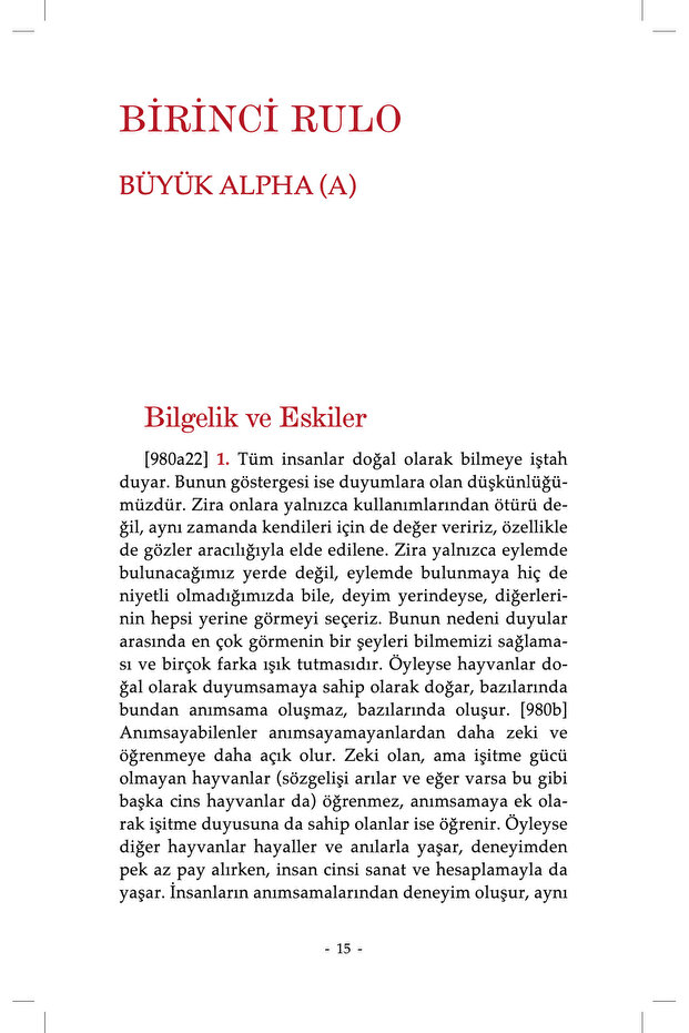 Metafizik - Aristoteles - 5