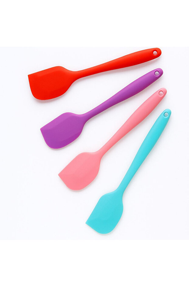 Komple Silikon Yassı Spatula Asorti - 4