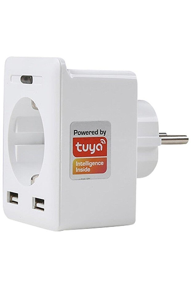 Swapp Sl-04 Çift Usb'li 2.4ghz 10 Amper Wifi Tuya Destekli Akıllı Priz - 1