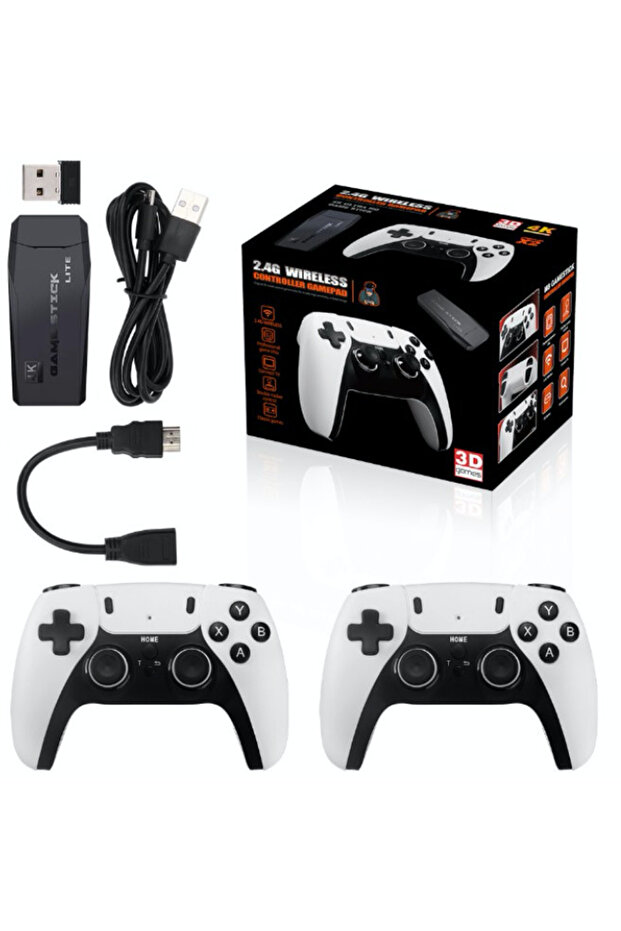 Retro game stick console with 15000 Video Games 9 emulators and 2 Wireless controllers - 1