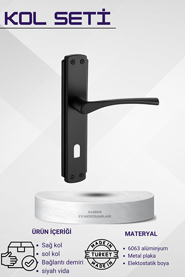 Kapı Kolu Bravo Siyah Aynalı Oda - 1