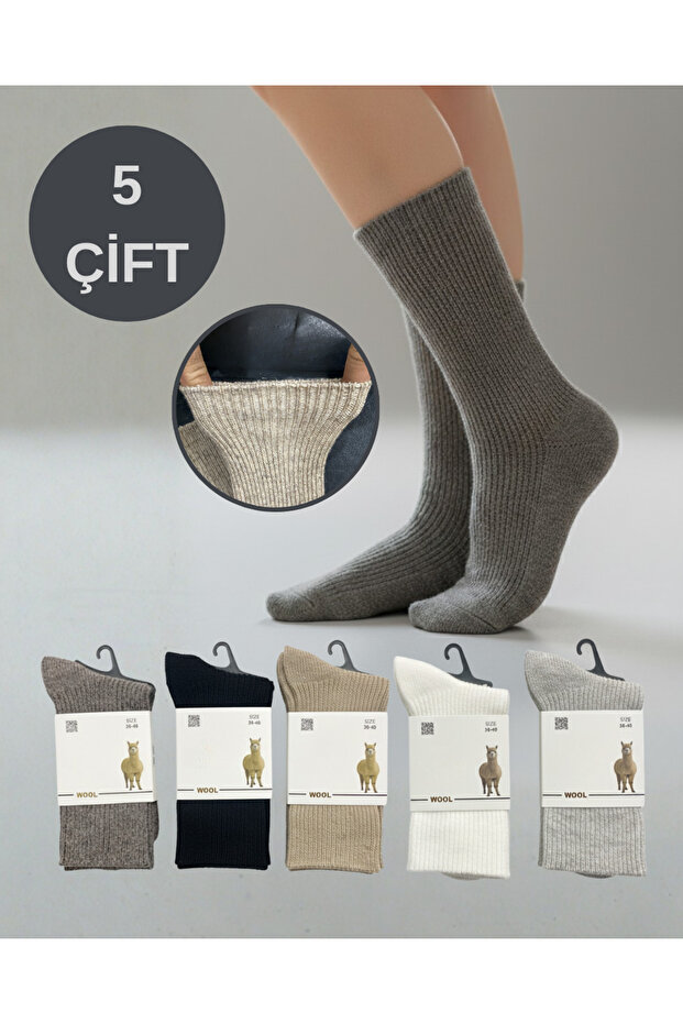 5-Pack Women's Wool Socks