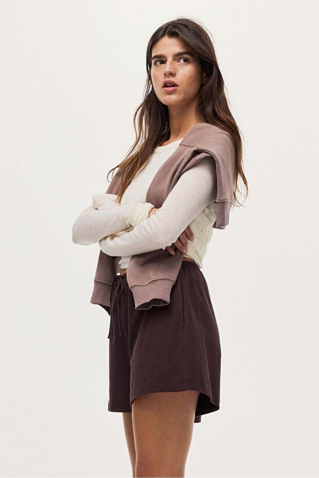 Cotton drawstring shorts - 3